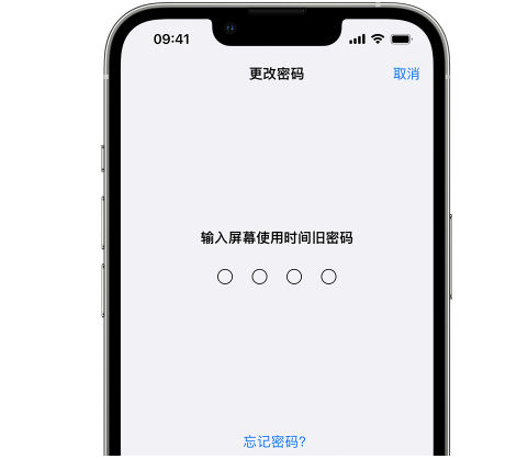 天等iPhone屏幕维修分享iPhone屏幕使用时间密码忘记了怎么办 