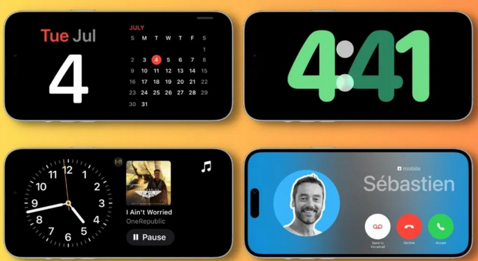 天等苹果手机维修分享iOS17横屏充电待机显示有什么好处 