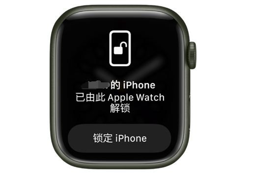 天等苹果手机维修分享用 AppleWatch 解锁配备面容 ID 的 iPhone方法 